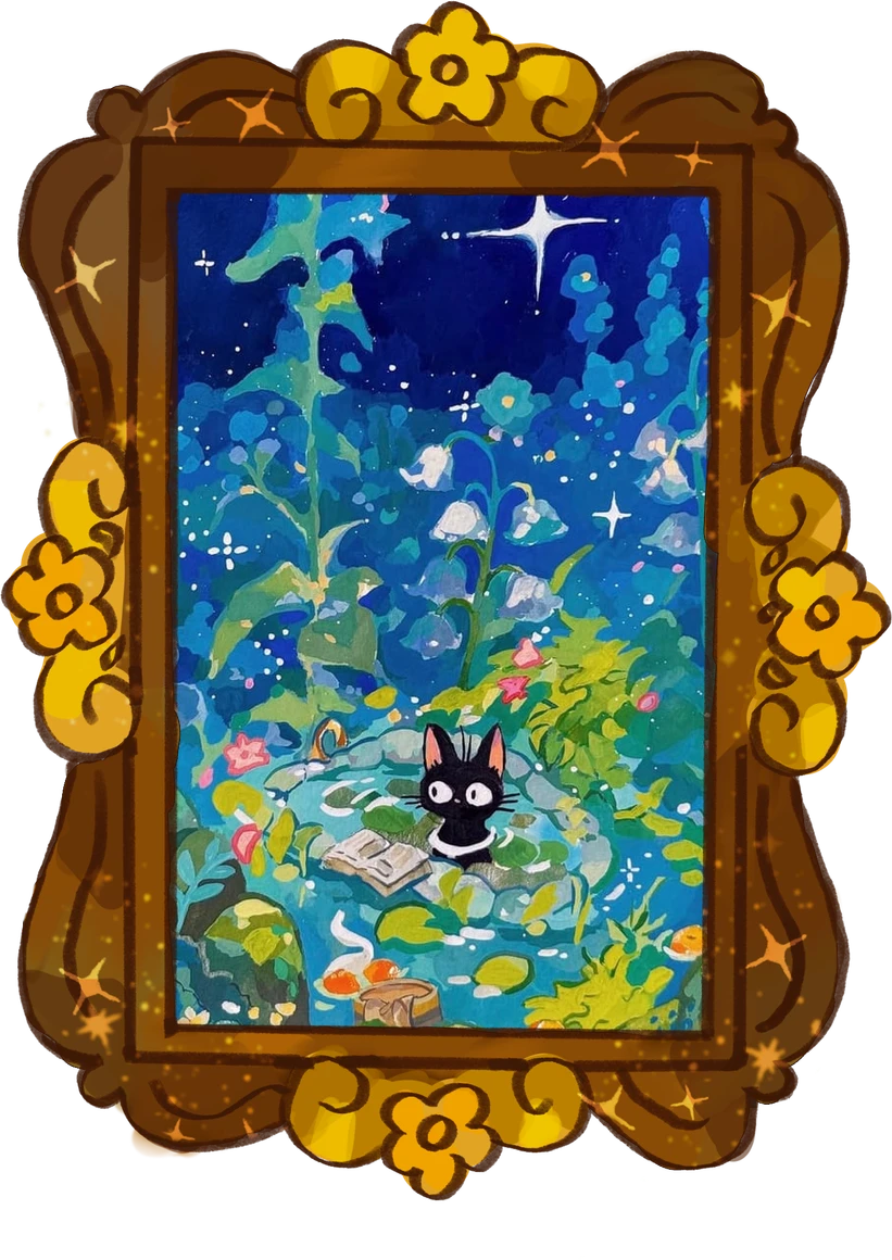 Spa Day, framed