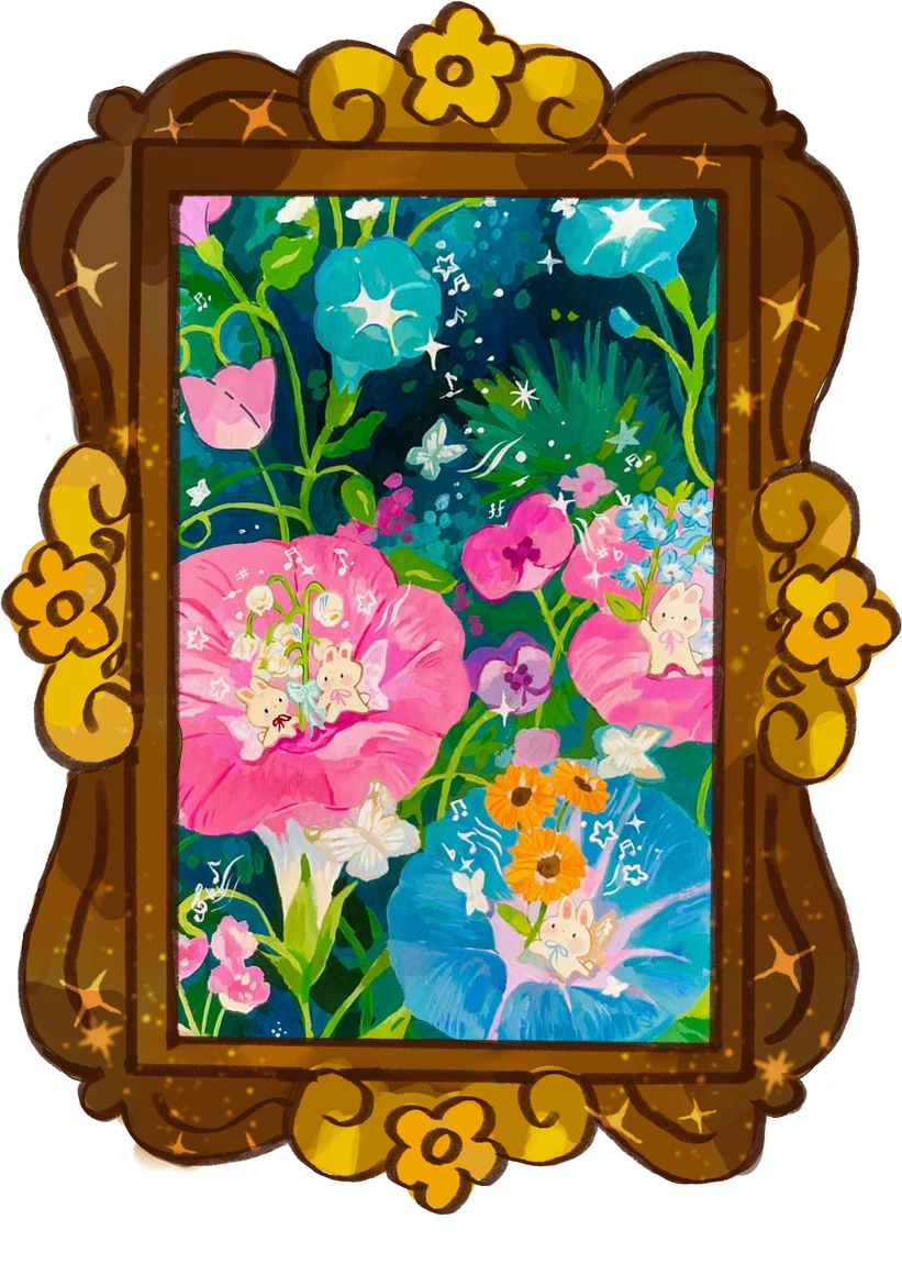 Garden Symphony, framed