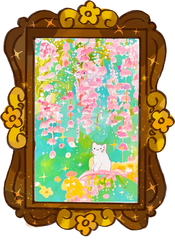 Lily of the Valley, framed