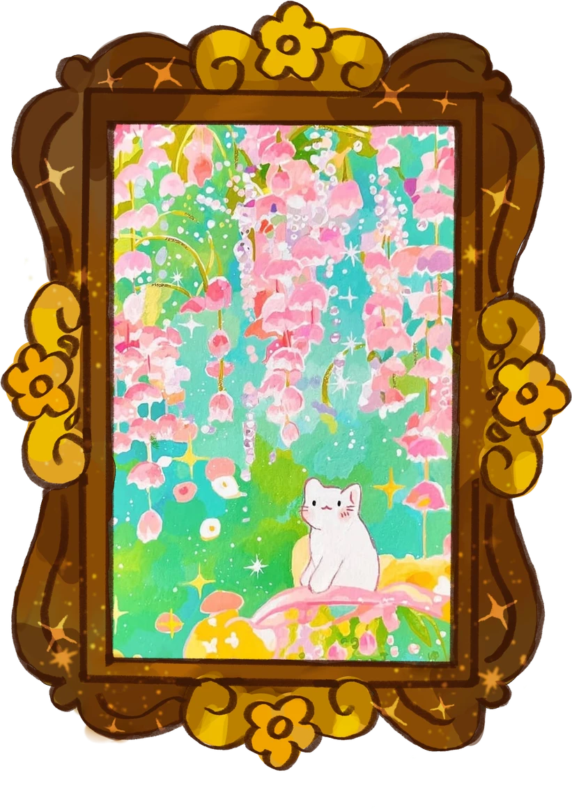 Lily of the Valley, framed