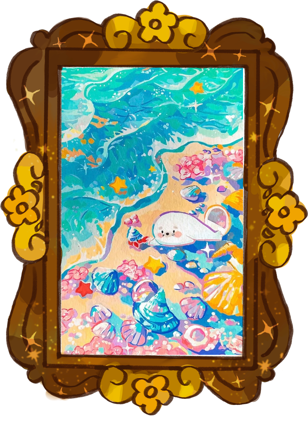 Hermit friends, framed